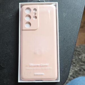 Samsung Silicone Cover for Galaxy S21 Ultra - Pink